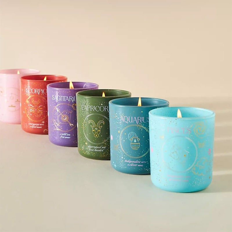 IKUN Latest 2025 Collection Luxury Natural Essential Eco-Friendly Soy Wax Relaxing Home Fragrance Zodiac Aroma Candle Gift Set