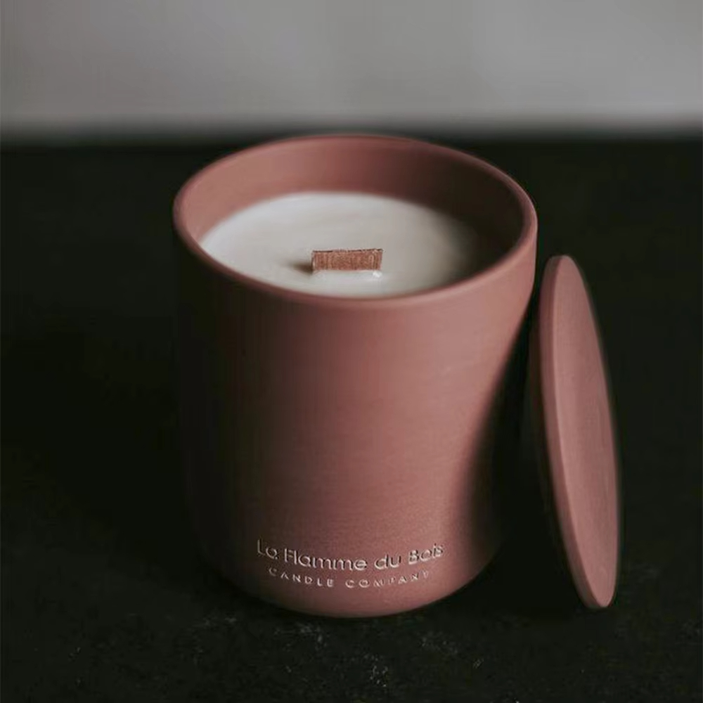 AIKUN Handmade Ceramic Aroma Candle with Lid Customizable Eco-Friendly Candle Soy Wax Candles for Home Decor Gift Sets