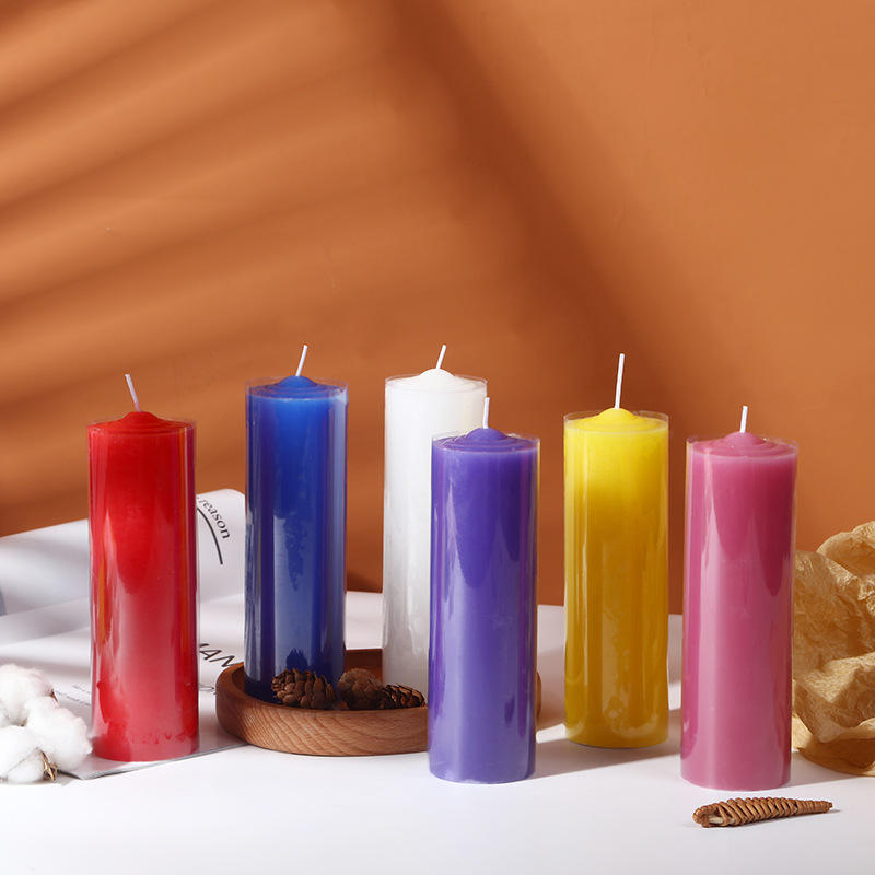 AIKUN Thick Red White Pillar Candles Wholesale Smoke Free Unscented for Home Lighting Wedding Greenhouse