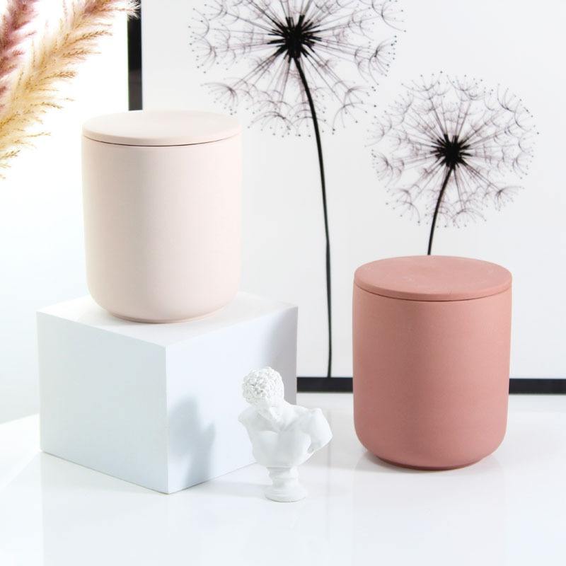 Nordic Interior Home Decoration Custom Candle Container Ceramic Candle Jar