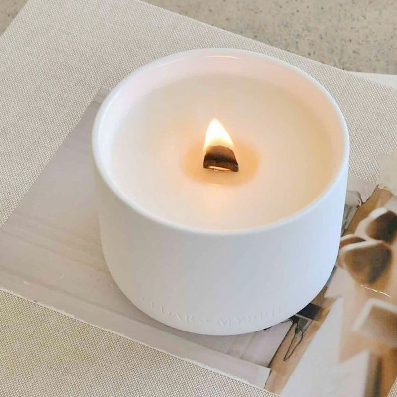 Handmade Bulk Order Custom Soy Wax Pure Natural Manufacturing Ceramic Candle for Aromatherapy & Relaxation