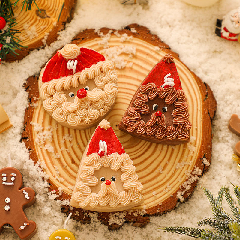 Factory Direct Santa Claus Soy Wax Creative Christmas Candles for Christmas Decorations Gifts