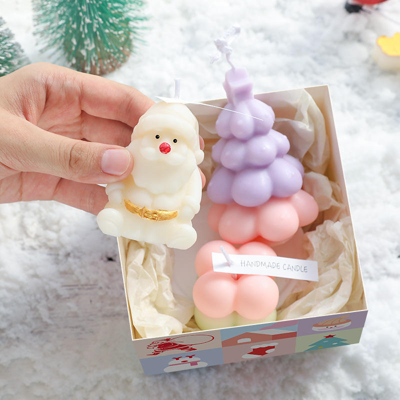 Handmade Christmas Gift Set Christmas Gift Holiday Christmas Soy Candles with Delicate Package