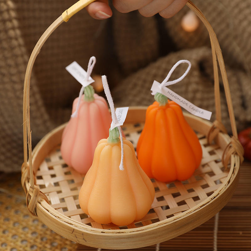 Wholesale Halloween Pumpkin Aromatherapy Candle Creative Fragrance Soy Wax Ornaments Handmade Advanced Atmosphere Spa