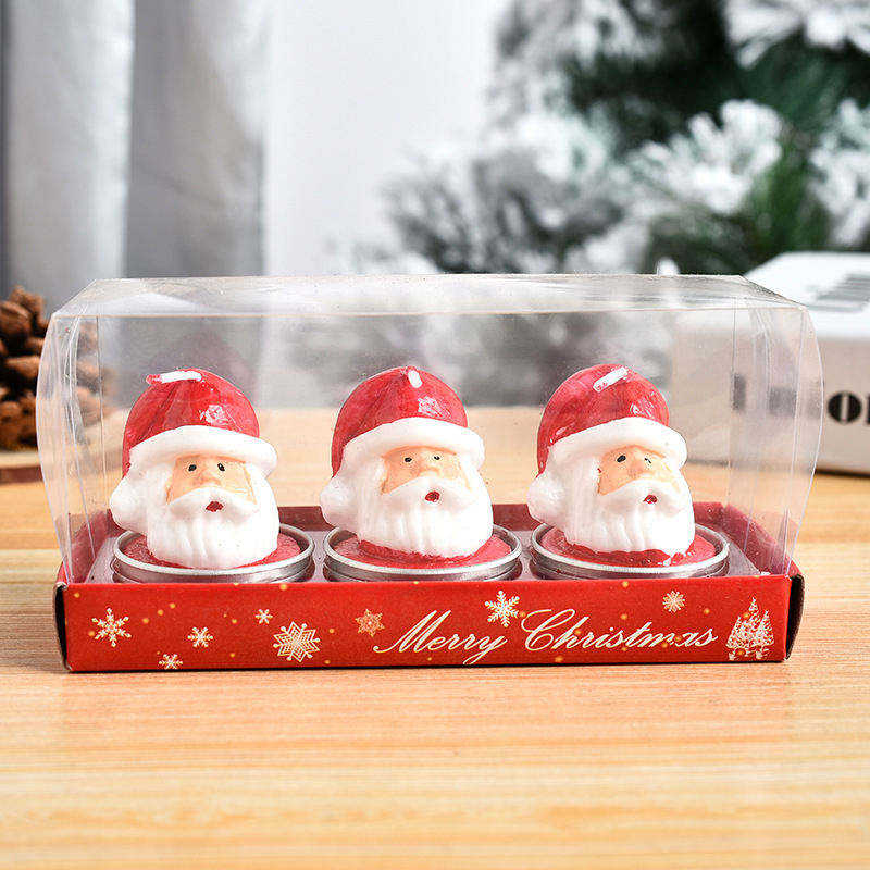 Wholesale Soy Wax Natural Handmade New Year Mini Christmas Scented Candle Tree for Christmas Party Decoration
