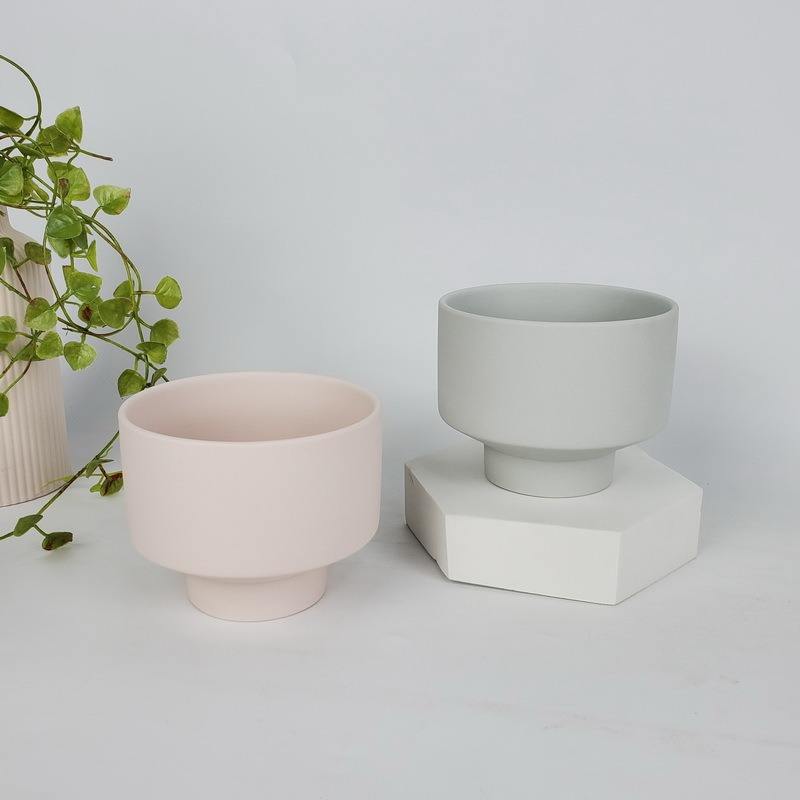 Nordic Matte Wholesale Luxury Candle Jars Heat Resistant Aesthetic Candle Jars for Hotel Fragrance Container