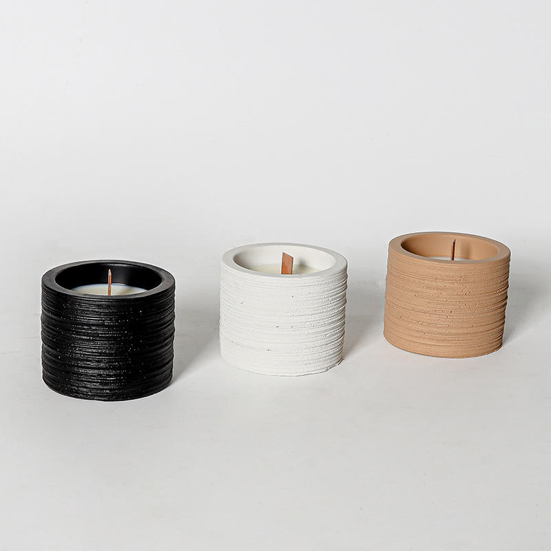 Creative Spiral Design Candle Home Aromatherapy Simple Nordic Candle Holder Decoration