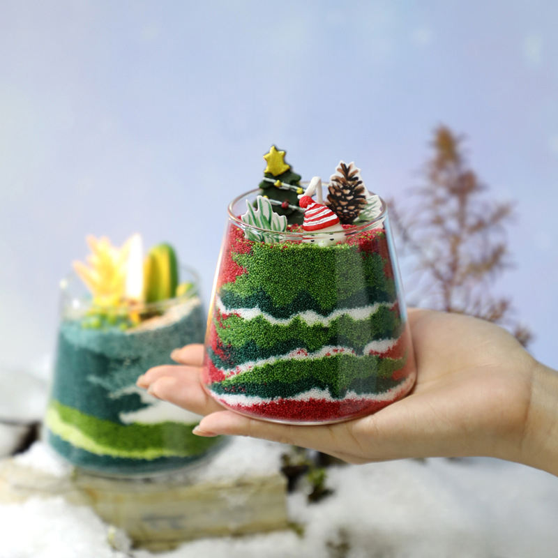 2025 ECO Friendly Oil Sand Candle DIY Candle Cup Creative Gift for Home Decoration
