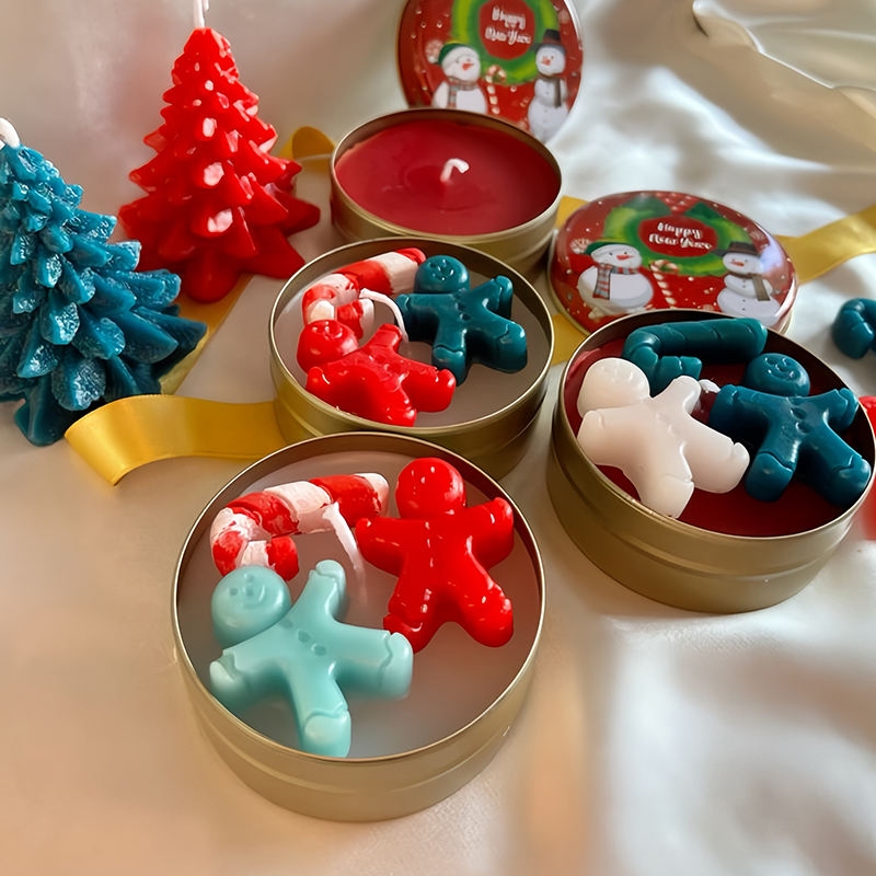 Christmas Scented Soy Wax Aromatherapy Jar Candles Christmas Tree Design Natural Christmas Birthday Gifts