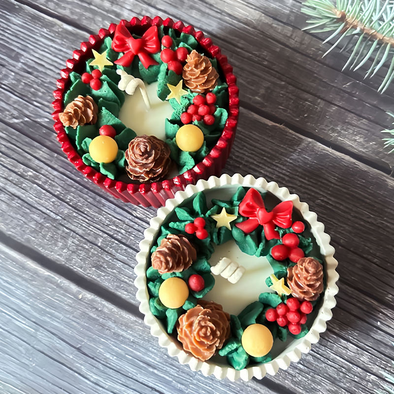Best Selling Christmas Candle Soy Wax Affordable Custom Delicate Christmas Candle with Festive Atmosphere