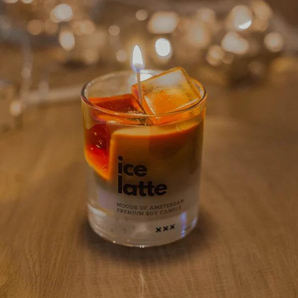 AIKUN Coffee Flavor Ice Cube Jelly Candles Fragrant Decorative Wax Candles for Home Decoration