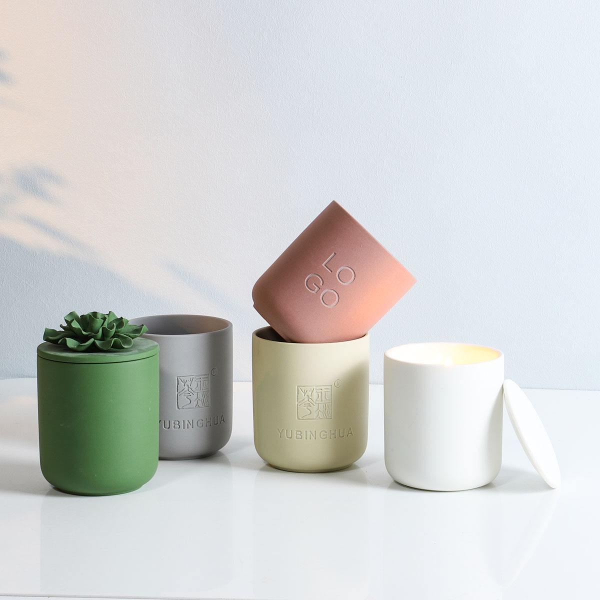 AIKUN Professional Custom Laser Embossed Logo Candle DIY Candle Holder Aromatherapy Luxury Scented Candle Jar