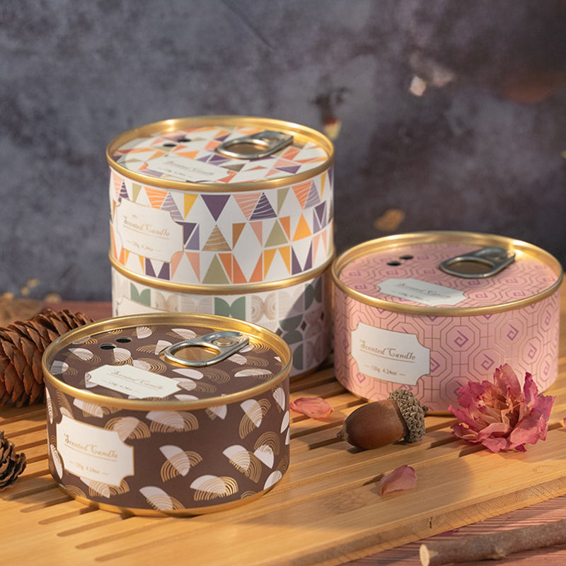 AIKUN Creative Vintage Aromatherapy Candles Luxury Indoor Decoration Ornaments Smokeless Handmade Fragrance Retro Can Candles
