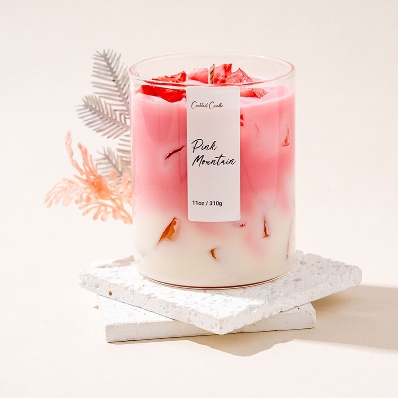 AIKUN Creative Summer Cup-shaped Jelly Party Home Decoration Atmosphere Private Label Soy Wax Aromatic Scented Candles