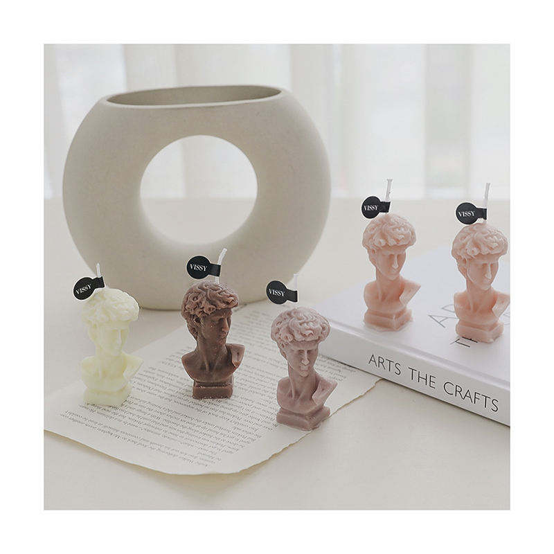 AIKUN Handmade David Head Shape Scented Candles, Paraffin Wax Aromatherapy Relaxing Gifts for Wedding Decoration Birthday Party