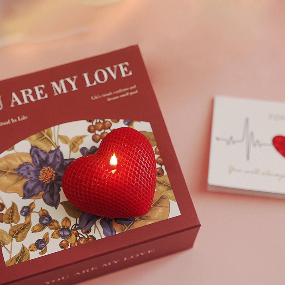 Valentine's Day Gift Atmosphere Handmade Customized Festival Red Love Gift Box Scented Candles