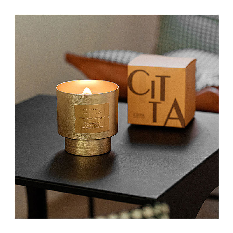 AIKUN Custom Logo Luxury Jar Wood Wicks Candle Soy Wax Fragrance Oil Scented Candle for Home Decorative Birthday Gift
