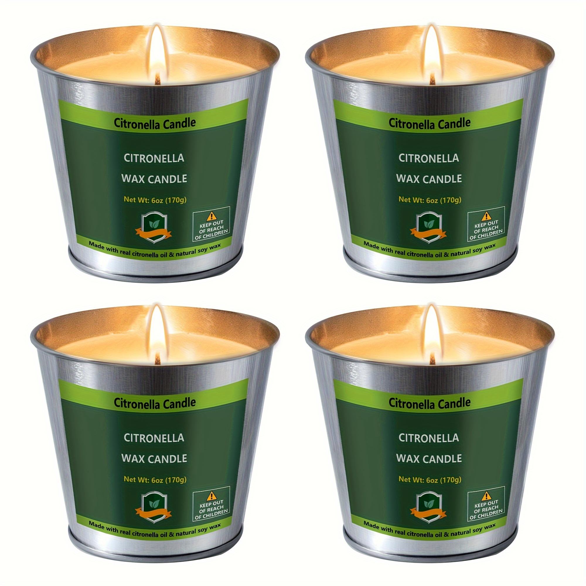 AIKUN Hot Sale Citronella Mosquito Repellent Essential Oil Metal Tin Buckets Soy Scented Candles for Easter Party Favors