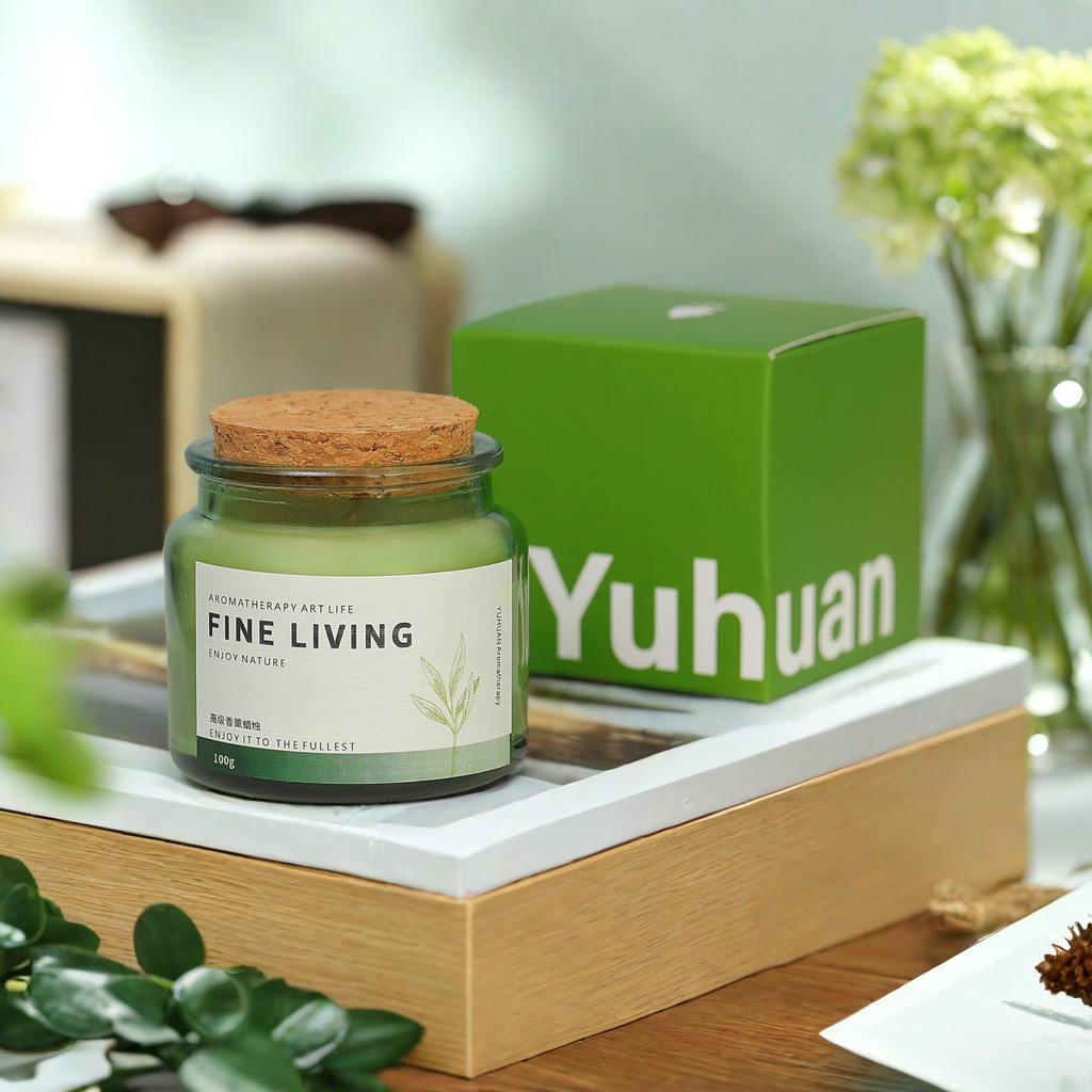 Low Temperature Smoke-Free Glass Fragrance Soy Wax Candles Bedroom Long-Lasting Fragrance Souvenir Aromatherapy Scented Candles