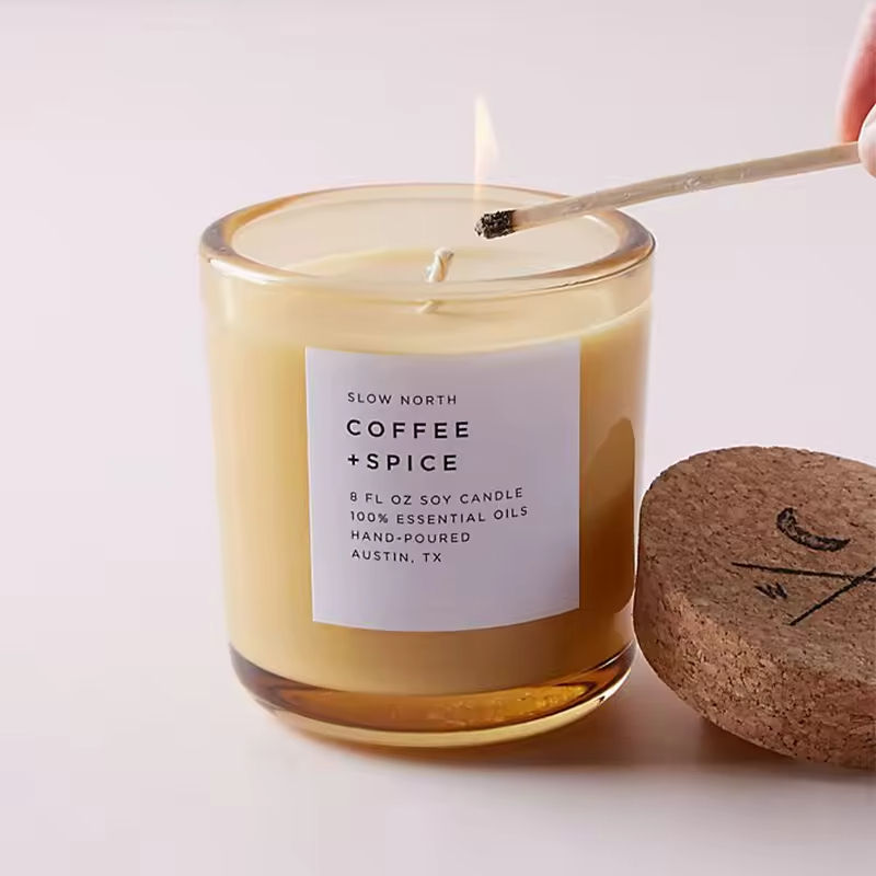 AIKUN High Quality Long Lasting Fragrance Candle Glass Jar Customized Soy Wax Scented Candles Romantic for Gift Giving