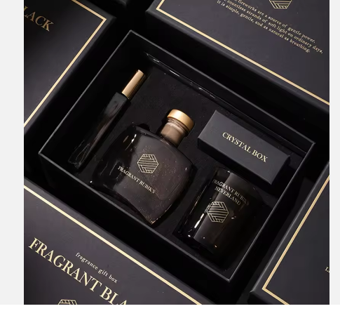 AIKUN Modern Design Private Label Custom Gift Box Scent Wick Diffuser for Hotel Spa Wellness Center Smokeless Fragrance