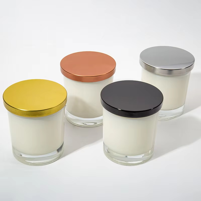 Customized Private Label Home Decoration Luxury Natural Plant Soy Wax Scented Candle Glass Jar