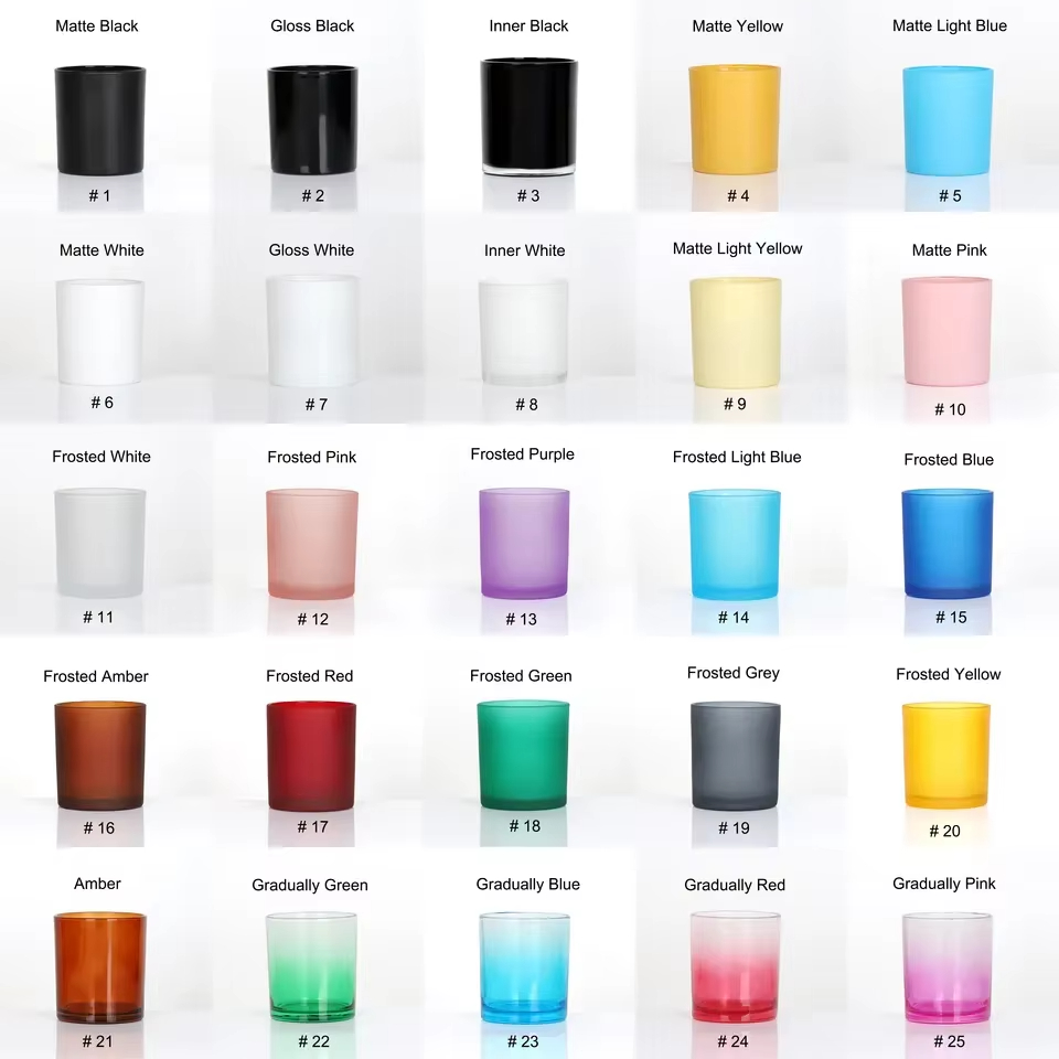 Factory Wholesale Transparent Glass Orange Candle Luxurious Soy Wax Large Aromatherapy Candle Glass Jar