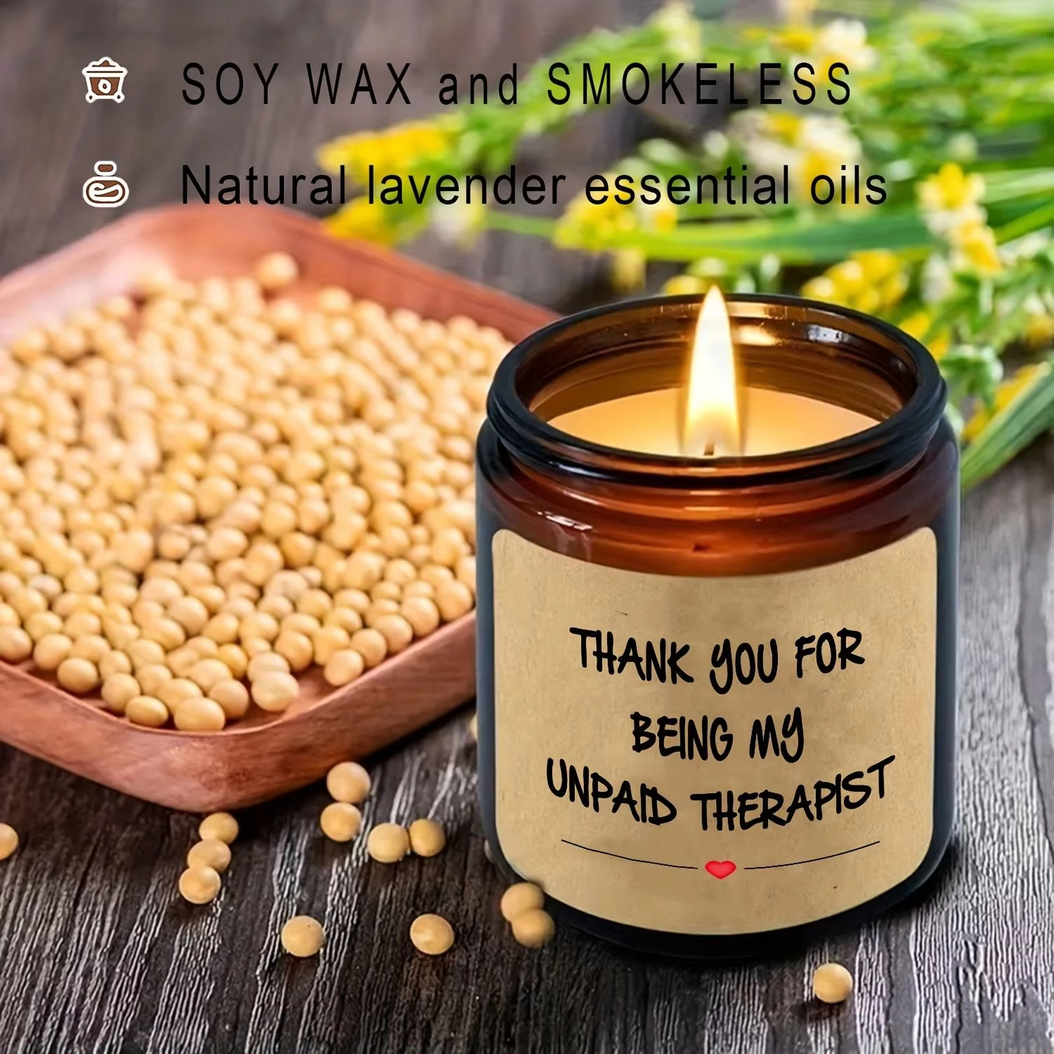 Wholesale Custom Factory Price Friend Birthday Unique Gifts Soy Candles Women Scented Aromatherapy Glass Jar