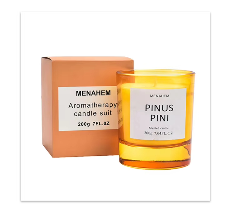 Minimalism Luxury Aromatherapy Essential Oil Soy Wax Aromatherapy Candle Handmade Factory Wholesale Glass Jar