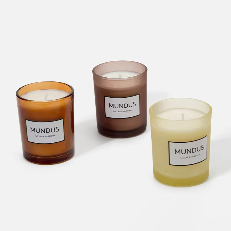 Factory Wholesale Customization Luxury Brand Home Decoration Soy Wax Aromatherapy Candle High-Capacity Glass Jar