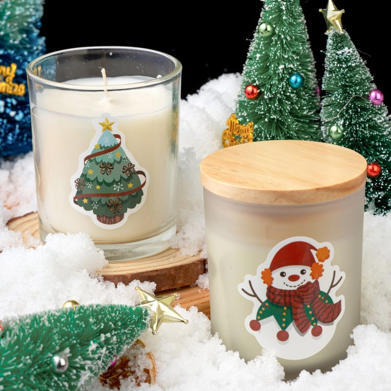 Factory Wholesale Unique Gift Creative Christmas Candles Customized Aroma Soy Candles Glass Jar