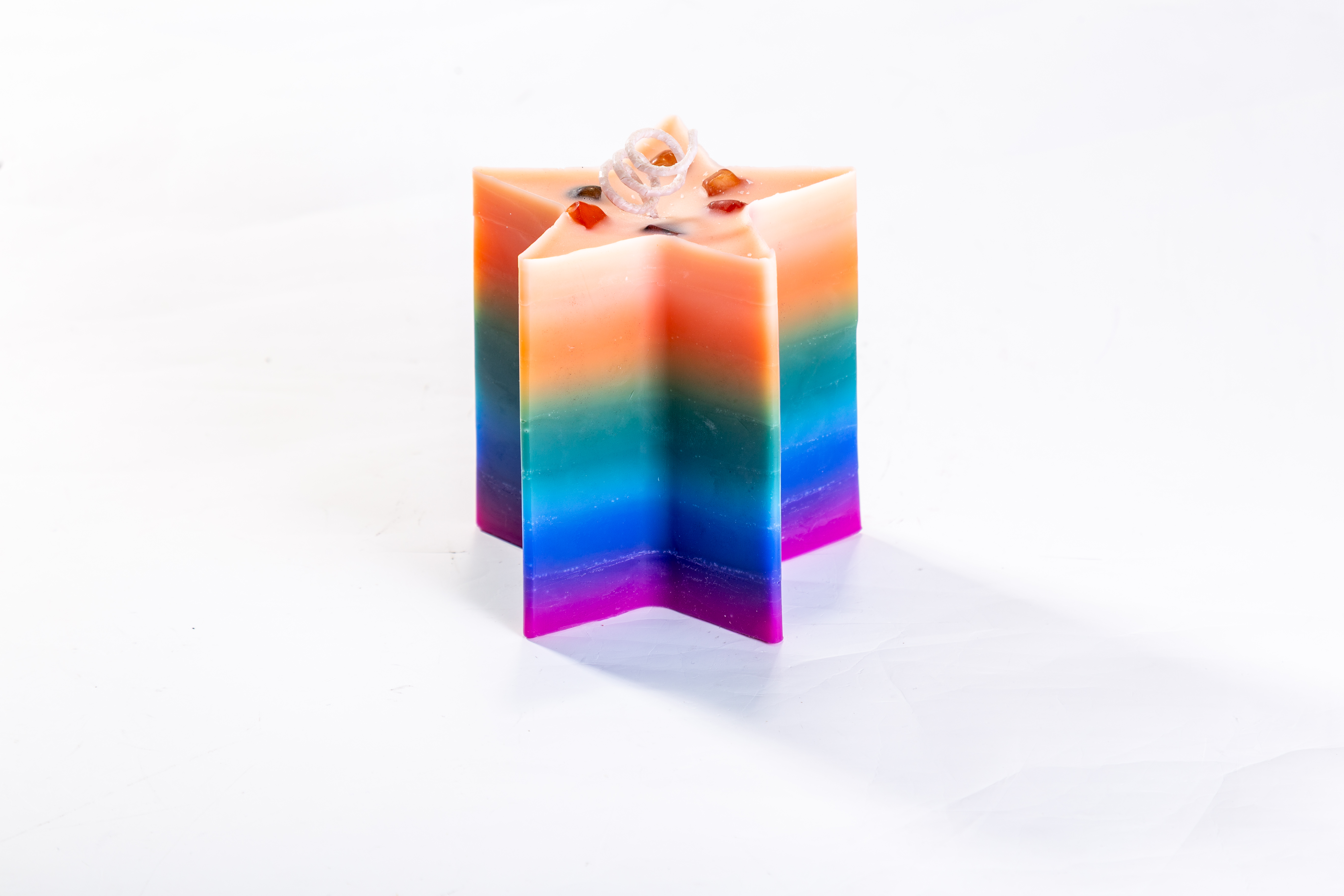 Colorful Pentagram Unique Artistic High Quality Indoor Decor Custom Made Wholesaler Scented Candles