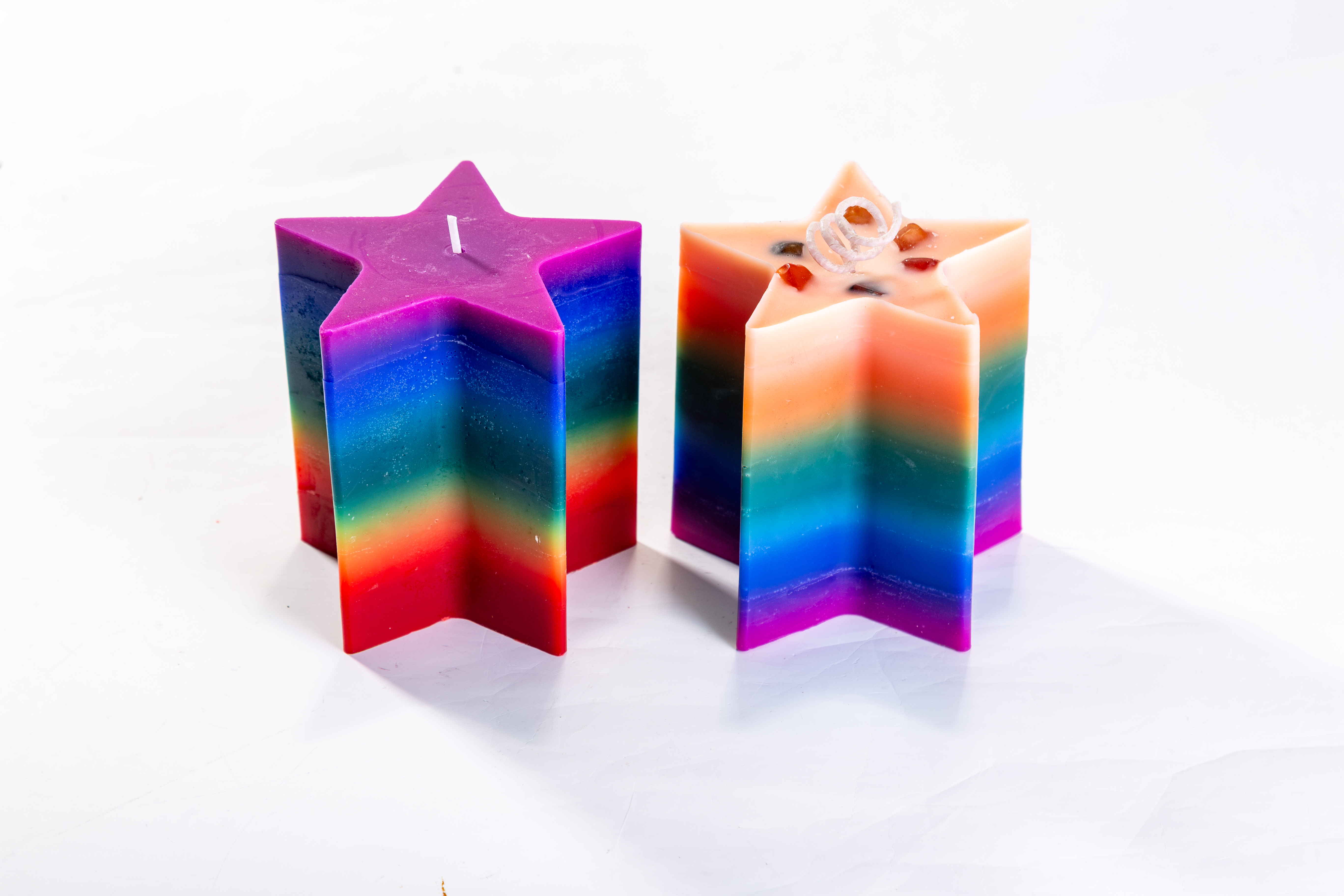 Colorful Pentagram Unique Artistic High Quality Indoor Decor Custom Made Wholesaler Scented Candles