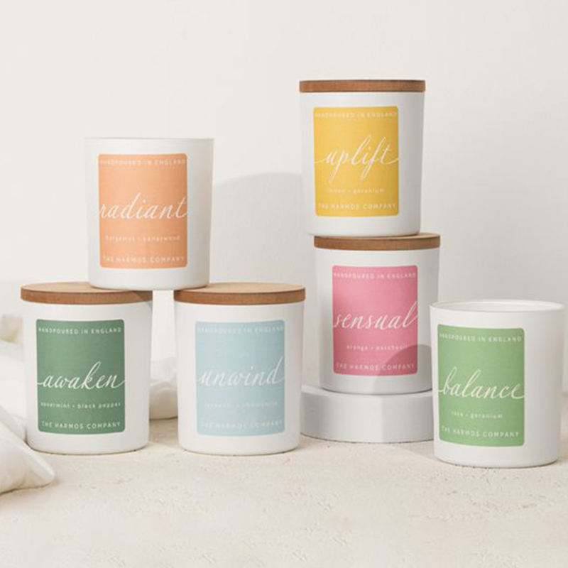 Private Label Custom Luxury Handmade Soy Wax Candle Glass Jar Crystal Scented Candles/Holders
