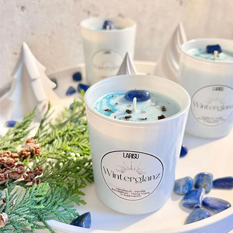 Luxury Romantic Home Fragrance Ceramic Jars Soybean Crystal Candles