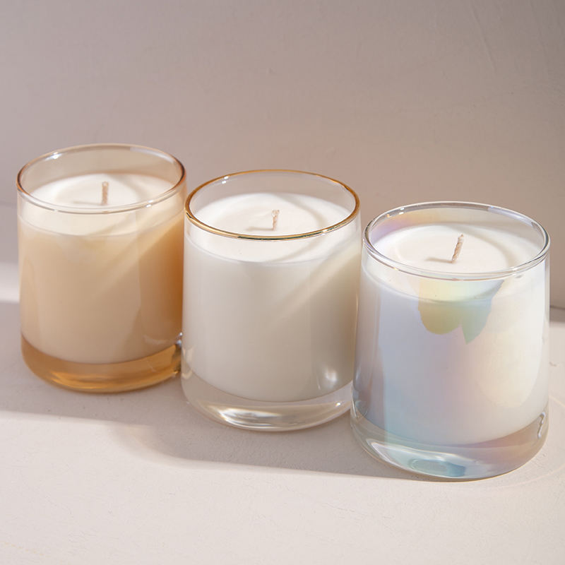 AIKUN Home Decor Soy Wax Fragrance Candles Luxury Private Label Glass Jar Unique Scented Candle