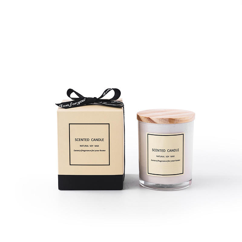 OEM Private Label Custom Luxury Lilin Velas De Cera De Soja Bougies Oil Fragrance Scented Soy Wax Candle/Candels With Wood Lid