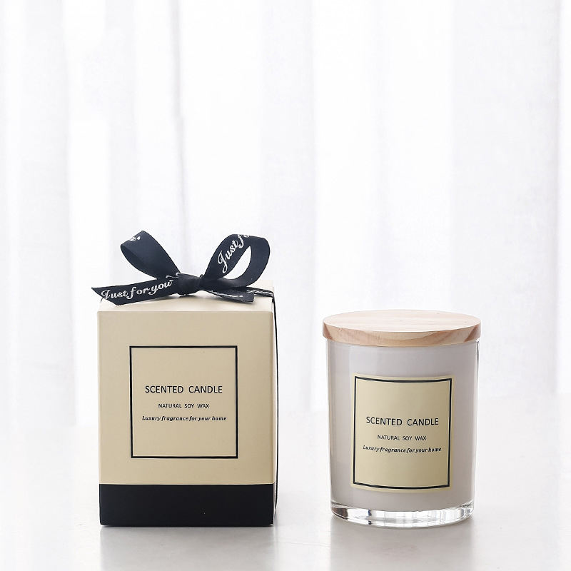 OEM Private Label Custom Luxury Lilin Velas De Cera De Soja Bougies Oil Fragrance Scented Soy Wax Candle/Candels With Wood Lid