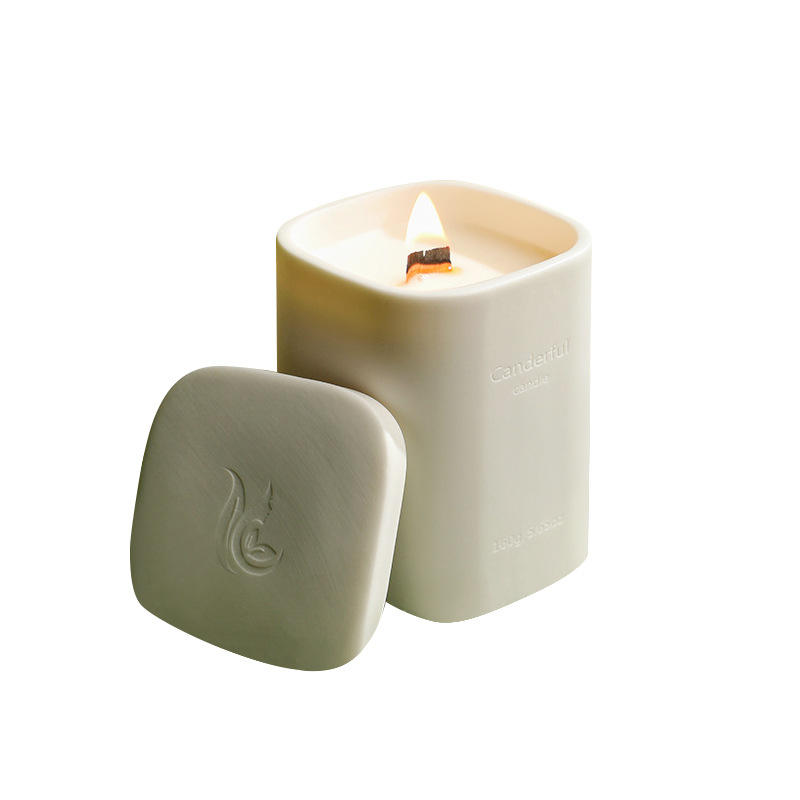 Aikun Sculptural Soy Wax Cups Aromatic Candle Gifts Decorative Home Ceramic Scented Candle