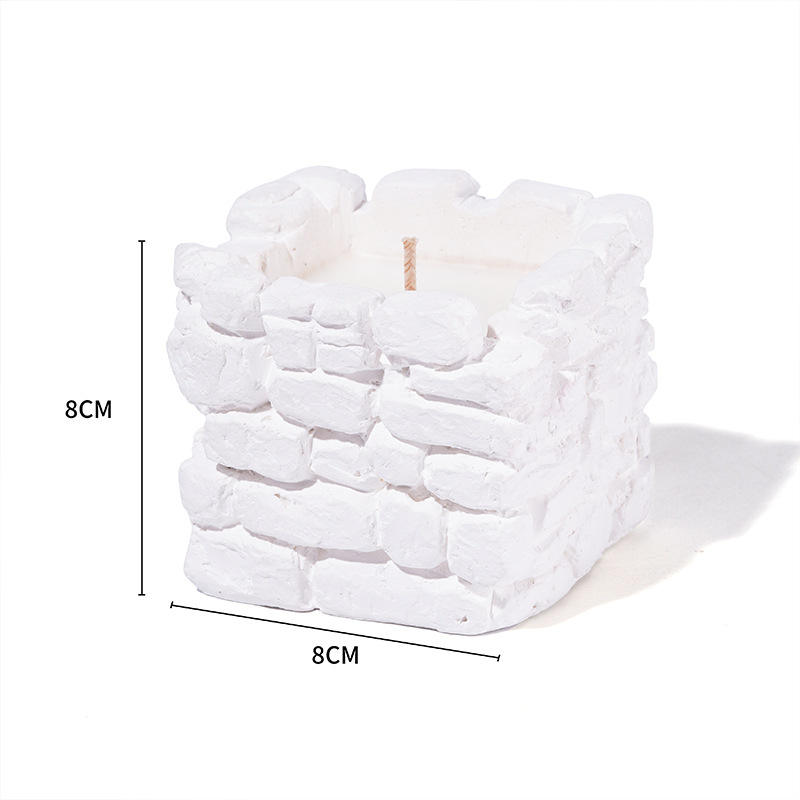 AIKUN 10oz 12oz Frosted Cement Jar Candle Quality Terrazzo Concrete Aromatherapy Scented Soy Wax Candle