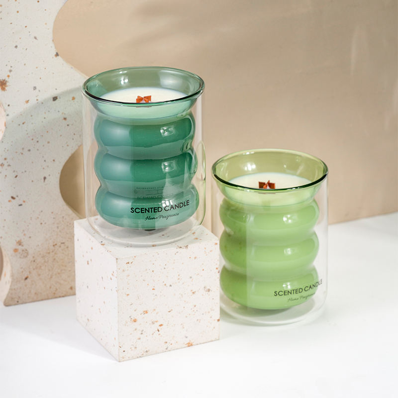 Double-Layer Cup Home Decorative Aromatherapy Candles Fragrance Gift Box Soy Wax Scented Candles