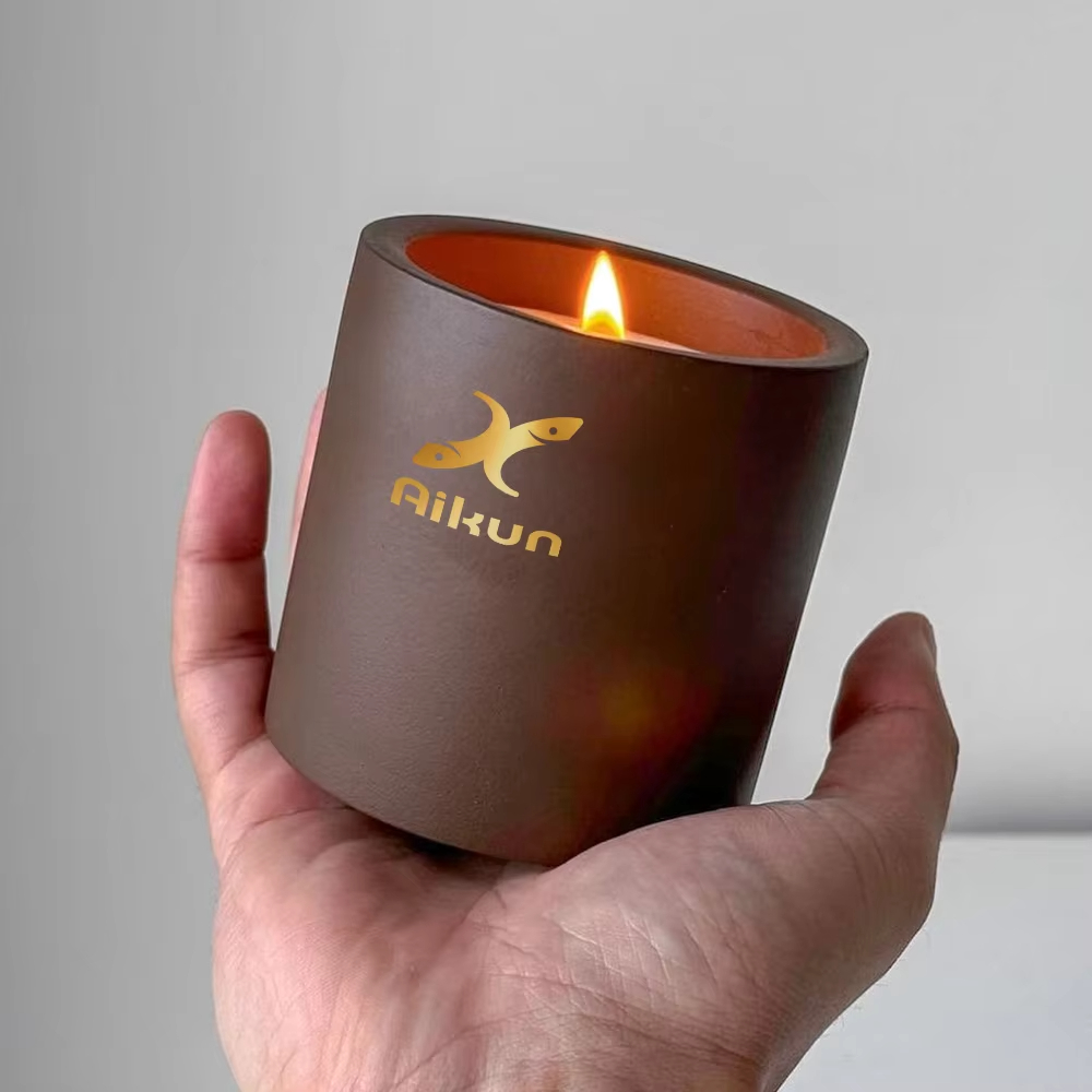 AIKUN Modern Ceramic Scented Candle with Lidded Design Premium Quality Reusable Aroma Candle Box Set