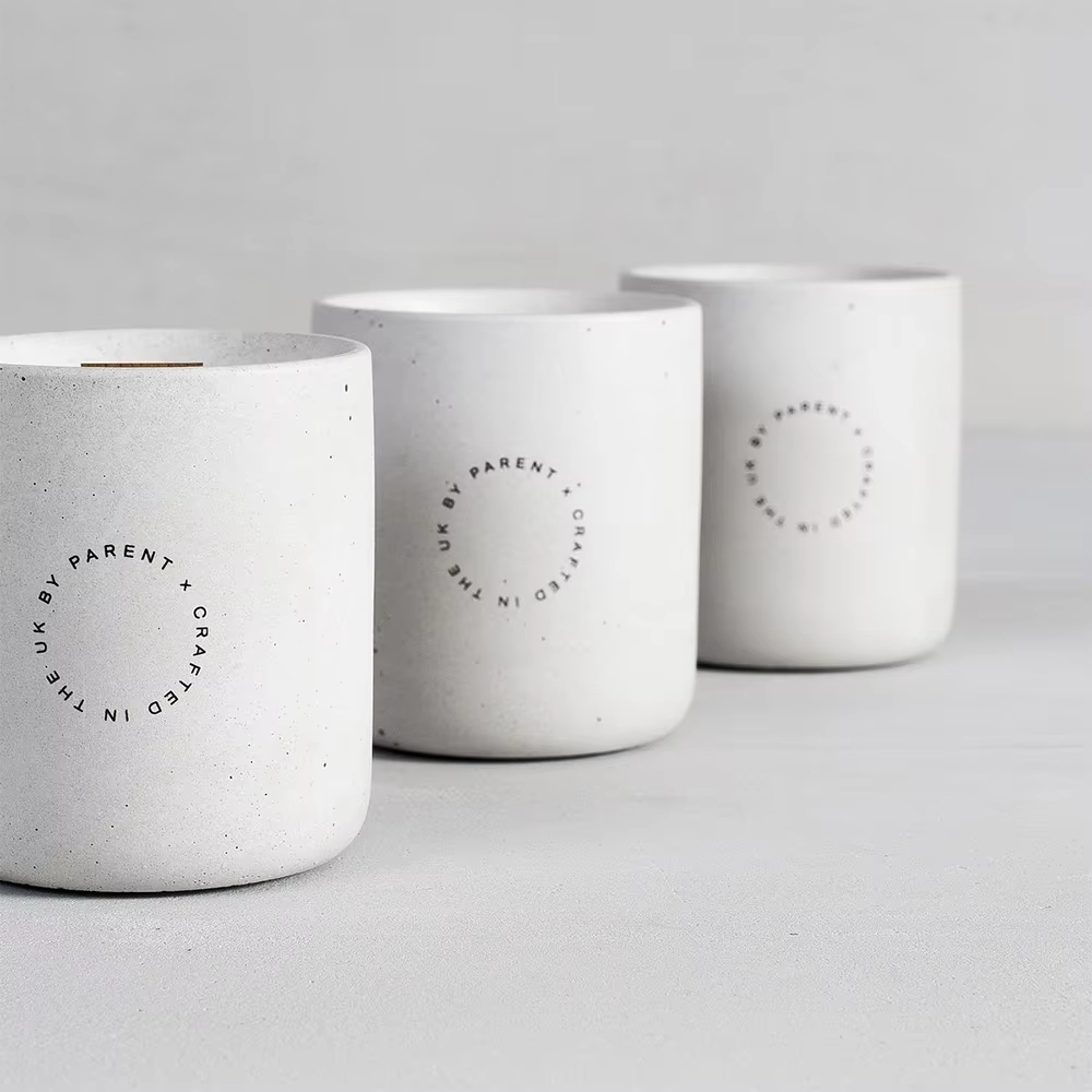 Aikun Newest Aroma Candle Reusable and Durable Cleanse Air Customizable Fragrant Ceramic Cup Scented Candle for Home Decor