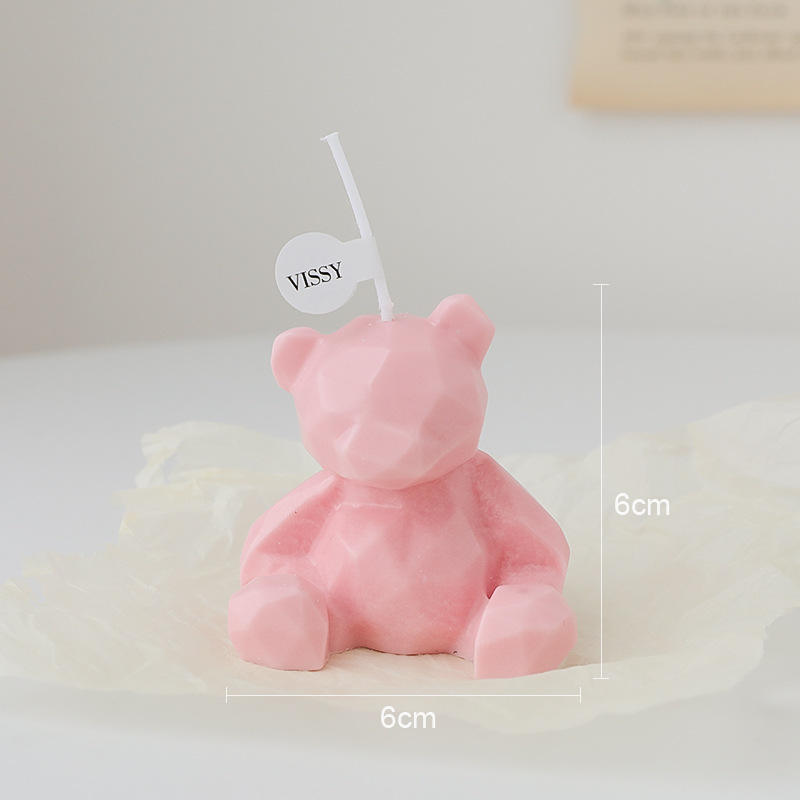 AIKUN Cute Bear Soy Wax INS Style Home Decor Gift Aromatherapy Candle for Baby Shower Wedding Party