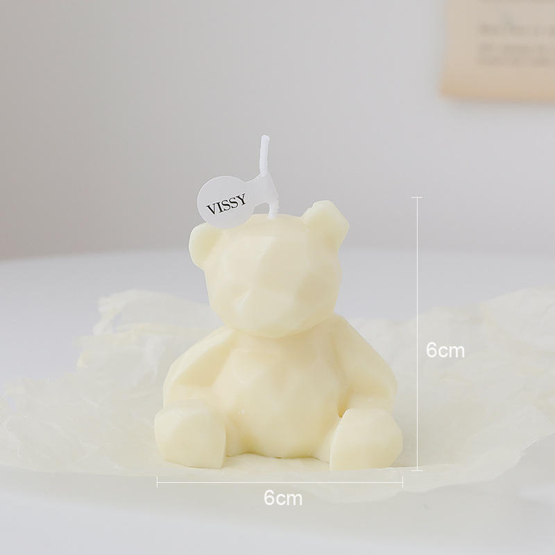 AIKUN Cute Bear Soy Wax INS Style Home Decor Gift Aromatherapy Candle for Baby Shower Wedding Party