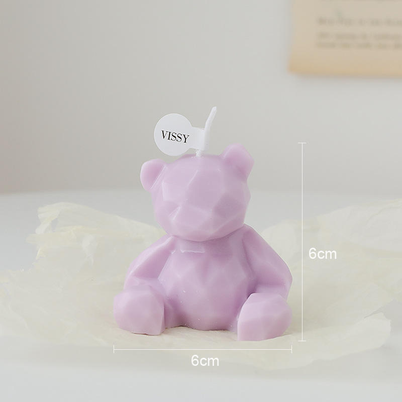 AIKUN Cute Bear Soy Wax INS Style Home Decor Gift Aromatherapy Candle for Baby Shower Wedding Party
