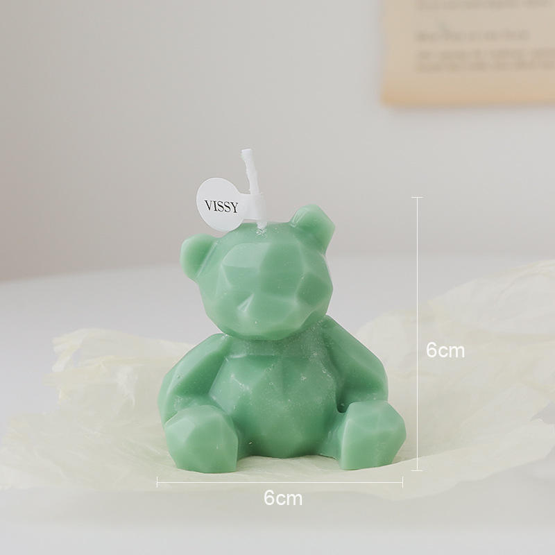 AIKUN Cute Bear Soy Wax INS Style Home Decor Gift Aromatherapy Candle for Baby Shower Wedding Party
