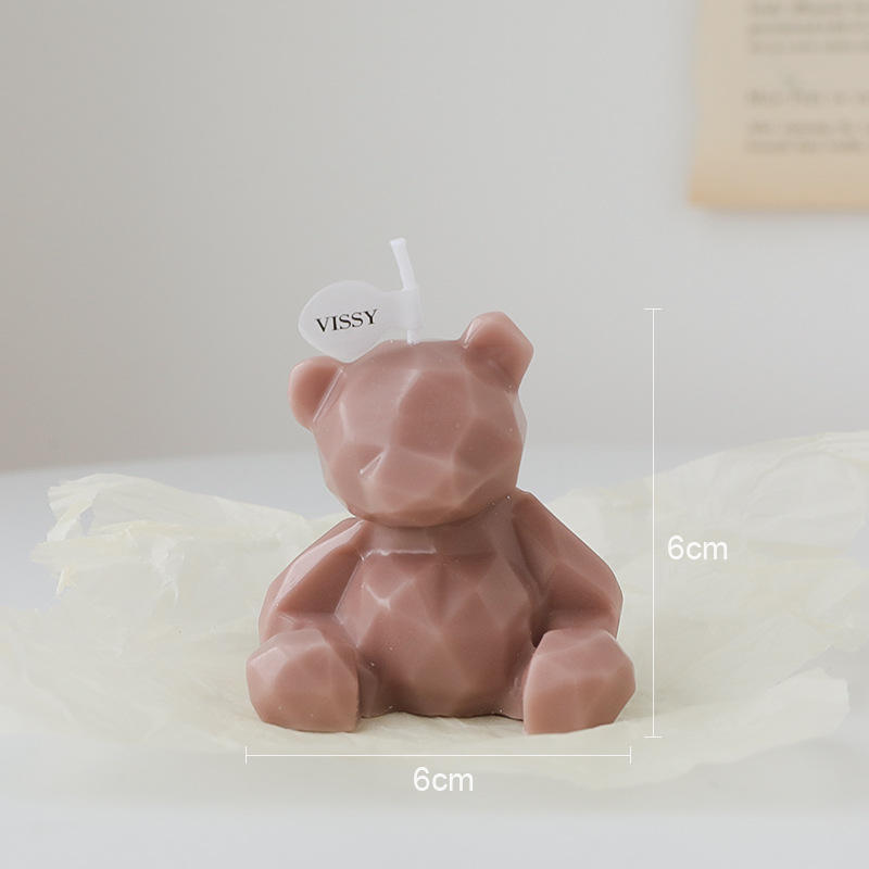 AIKUN Cute Bear Soy Wax INS Style Home Decor Gift Aromatherapy Candle for Baby Shower Wedding Party