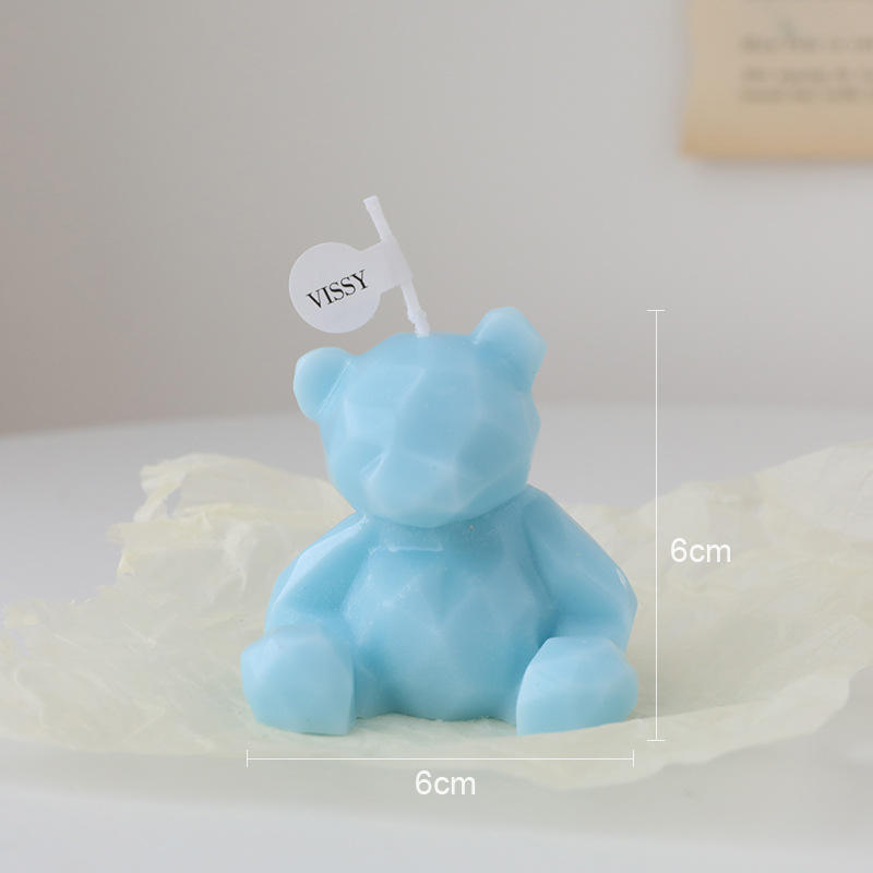 AIKUN Cute Bear Soy Wax INS Style Home Decor Gift Aromatherapy Candle for Baby Shower Wedding Party