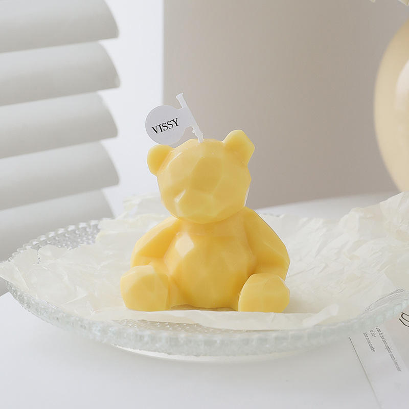 AIKUN Cute Bear Soy Wax INS Style Home Decor Gift Aromatherapy Candle for Baby Shower Wedding Party